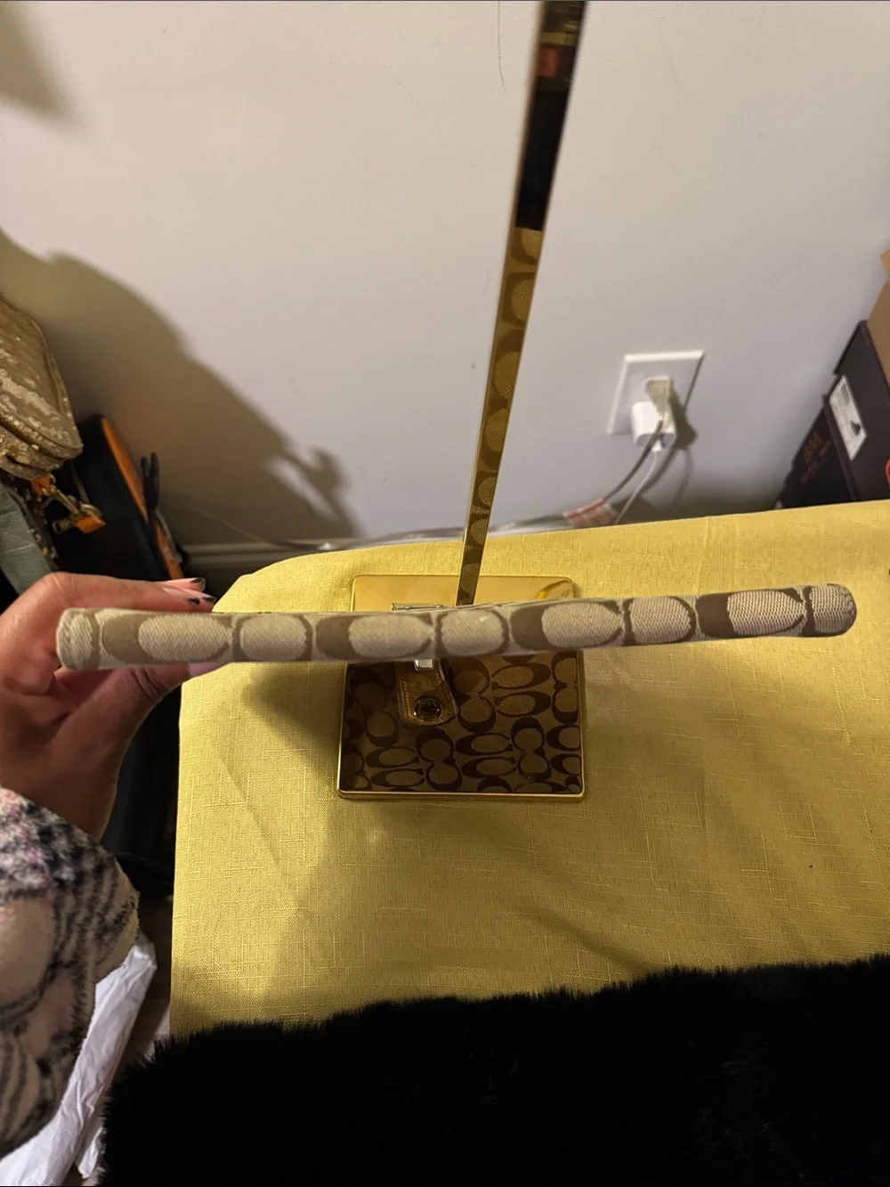 Coach Canvas Tablet Cover with in signature C’s Brown Monogram